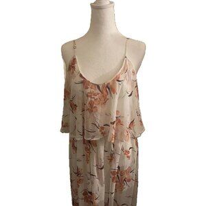 Sheer Floral Long Dress